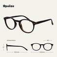 thumbnail image 2 of OPULIZE Zen Reading Glasses Small Mens Womens Spring Hinges R24, 2 of 6