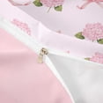 thumbnail image 4 of Erosebridal Garden Hydrandrea Flower Duvet Cover Set for Girls, Kawaii Pink Bow Knot Bedding Full, Pink Reversible 3-Piece, 1 Duvet Cover and 2 Pillowcases, No Comforter, 4 of 6