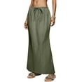 thumbnail image 4 of GEWSEY Womens Maxi Skirt 2025 Casual Flowy Elastic High Waist Long Skirts (Green, XL), 4 of 7