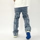 thumbnail image 3 of Pantalones vaqueros desgastados rasgados con agujeros Retro para hombre, Vaqueros sueltos de estilo Casual, Harajuku, Hip Hop, 3 of 4