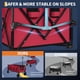 thumbnail image 5 of Garvee Carros Wagons Plegables Extralargos 54 x 29 x 42", Ruedas Todo Terreno, Portavasos, Rojo, 5 of 8