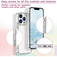 thumbnail image 6 of Compatible with iPhone 14 Pro Max Case Clear Bling Diamond Rhinestone Cute for Girls Women Girly Case Glitter Shiny Sparkle Bumper Design Soft Silicone Luxury Fashion Protective 3D Phone Case, 6 of 8