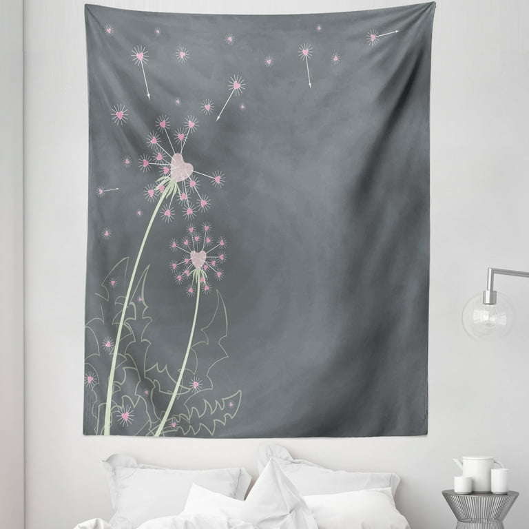 Pink and gray tapestry hotsell