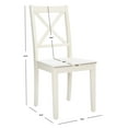 thumbnail image 3 of SAFAVIEH Silio Classic Wood Solid Dining Parsons Chair, White (Set of 2), 3 of 12