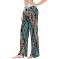 thumbnail image 2 of Women's Ethnic Boho Geometric Pajama Pants, Casual Pajama Bottoms Lounge Pants Wide Leg, 2 of 7
