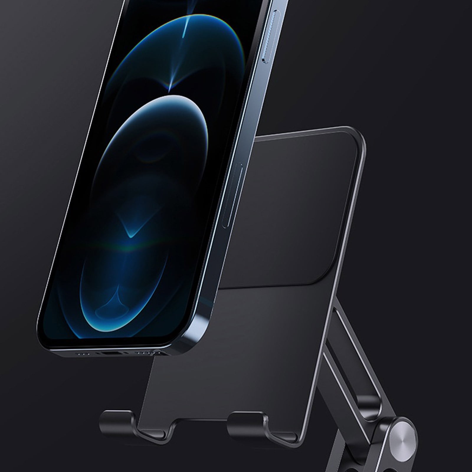 Adjustable Cell Phone Stand for Desk Foldable Multi-axis Phone Holder Non Slip Cradle Dock for 5-14'' Smartphones Tablet
