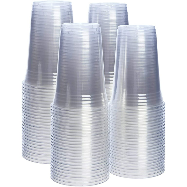 Comfy Package 20 Oz Clear Plastic Cups Disposable Iced Coffee Cups, 100-Pack