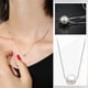 thumbnail image 2 of Collar de perlas de las mujeres de moda Colgante de capa corta Collarbone Cadena, 2 of 6