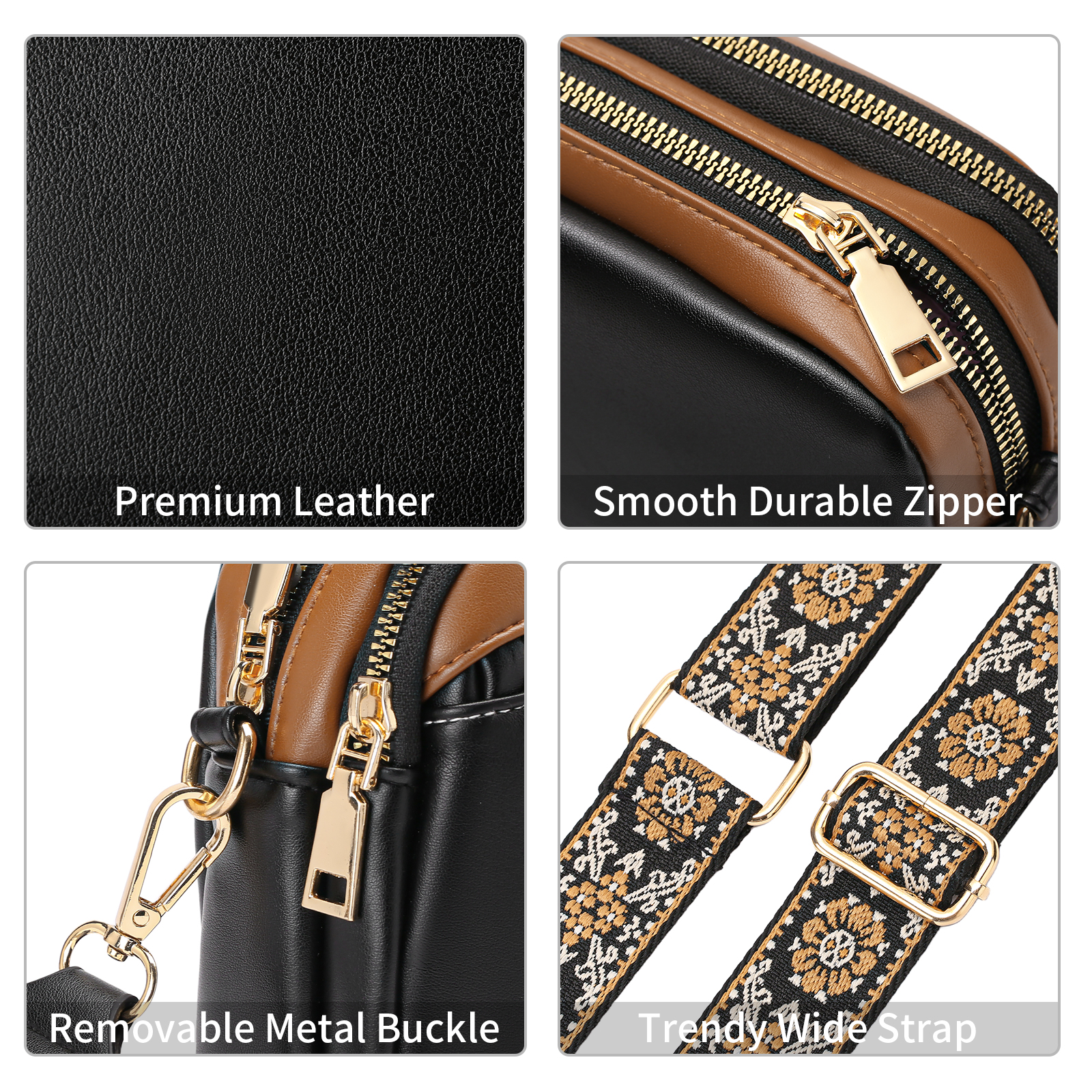GAEKEAO Small Leather Crossbody Bag for Women photo 3
