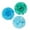 Aqua/Blue/ Light Blue, variant on Wrapables® 12" Set of 3 Tissue Pom Poms Party Decorations for Weddings, Birthday Parties Baby Showers and Nursery Décor, Red