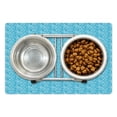 thumbnail image 1 of Ethnic Pet Mat for Food and Water, Hand Drawn Composition with Vertical Lines Dots and Abstract Geometric Shapes, Non-Slip Rubber Mat for Dogs and Cats, 18" X 12", by Ambesonne, 1 of 1