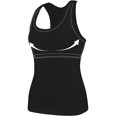 thumbnail image 2 of Anyfit Wear Racerback Workout Tank Tops With Shelf Bra for Women Basic Athletic Tanks Yoga Undershirt Summer Sleeveless Exercise Tops Black 2XL, 2 of 8