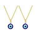 thumbnail image 1 of EeaseMX 2 piezas de collar con colgante creativo de ojos de diablo, cadena decorativa para el cuello para hombre y mujer, 1 of 7