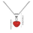 thumbnail image 2 of GHSOHS Necklaces for Women Delicate Non Tarnish Jewelry Choker Jewelry Women's Collar Necklaces Red Love Shaped Short Net Red Collarbone Chain Necklace Choker Necklace Clavicle Chain Jewelry Gift, 2 of 8