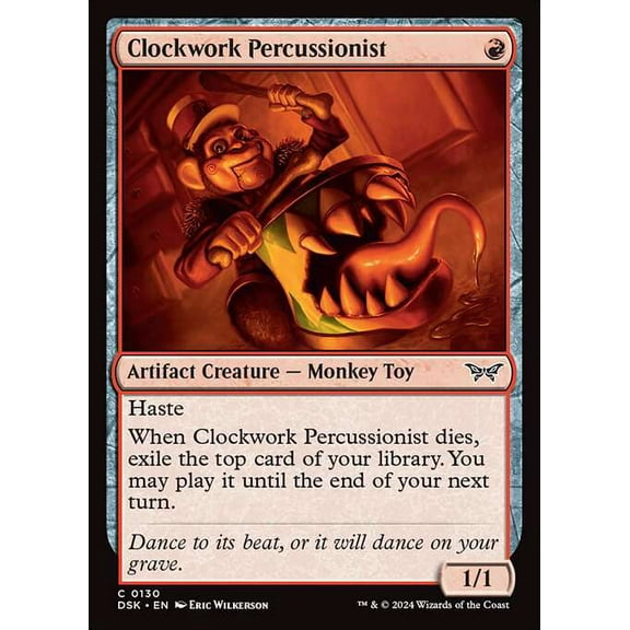 MtG Duskmourn: House of Horror Common Clockwork Percussionist #130
