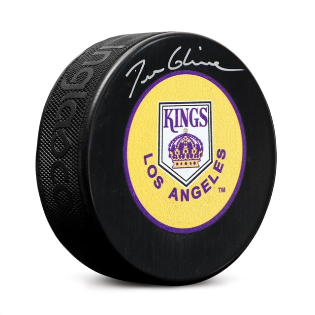 Tom Glavine Autographié Los Angeles Kings Vintage Logo Rondelle