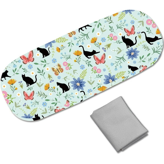 Black Cat Glasses Case Hard Shell Eyeglasses Case Leather Sunglasses Case Holder 1 pc