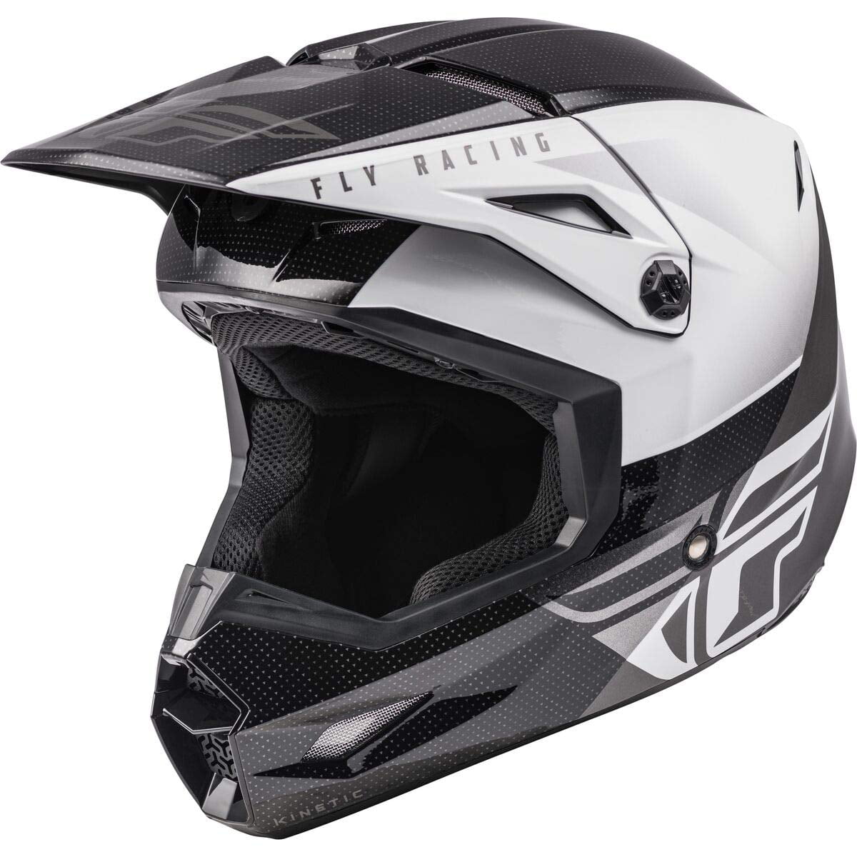 MEDIUM FLY Racing KINETIC Edge Adult Helmet RED/WHITE/BLUE Motocross MX ATV