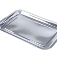 thumbnail image 3 of 1 bandeja rectangular de acero inoxidable, accesorio de picnic para barbacoa multiusos 45 x 35 x 2 cm kusrkot Bandeja para platos de acero inoxidable, 3 of 6