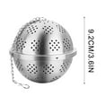 thumbnail image 4 of Stainless Steel Tea Infuser, Loose Leaf Tea Strainer, Fine Mesh Filter Ball, Extended Chain Hook, for Brewing Tea and Spices, Easy Clean, 4 of 7