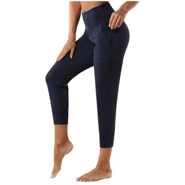 Wide Leg Pants for Women Women's Stretch Yoga Leggings Fitness Running Gym  Sports Pockets Active Pants 