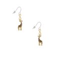 thumbnail image 2 of Delight Jewelry Goldtone Brown Giraffe Gold Tone Infinity French Earrings, 2 of 4