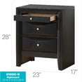 thumbnail image 3 of Elegant Black Nightstand With Drawers, 3 of 5