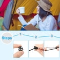 thumbnail image 4 of Uxcell Plastic Cord Locks, Double Hole Spring Cord Toggle Stopper Slider Stops Fastener End Black, 4 of 6
