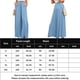 thumbnail image 2 of Pantalones De Pierna Ancha Pantalones de pierna ancha para mujer Pantalones casuales plisados ​​sólidos de cintura alta (Azul cielo XXL) Cgtredaw para Mujer cielo azul T S, 2 of 6