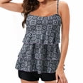 thumbnail image 1 of MKLEKYY Trajes De Baño Mujer Women Tankini Swimsuits For Women Bathing Suits Two Piece Tankini Tops With Bikini Bottoms Swimwear, 1 of 6