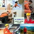 thumbnail image 7 of JERZEES High Visibility Long Sleeve T-Shirt Dri-Power Hi Vis Workwear Reflective Plian Tee Shirts (Safety Orange, 2XL), 7 of 7