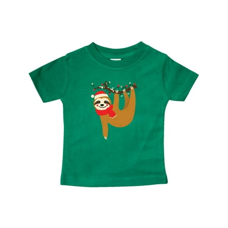 

Inktastic Christmas Sloth Gift Baby Boy or Baby Girl T-Shirt