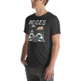 thumbnail image 4 of Moses Parting the Red Sea T-Shirt – Bible Story Graphic Tee in Japanese Woodblock Style | Unisex Christian Tshirt (Dark Grey, M), 4 of 6