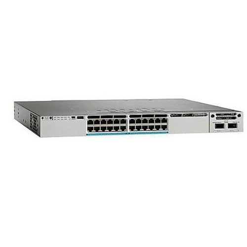 Restored Cisco Catalyst 3850, 24-Port UPOE Gigabit Managed Switch, P/N: WS-C3850-24XU-S (Refurbished)