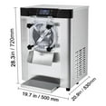thumbnail image 3 of KFFKFF Commercial Ice Cream Machine, 12 L/H Production, 1713W, Single Flavor, Countertop Model with 4.5L Stainless Steel Cylinder, Features LED Panel, Automatic Cleaning and Pre-cooling, 3 of 8