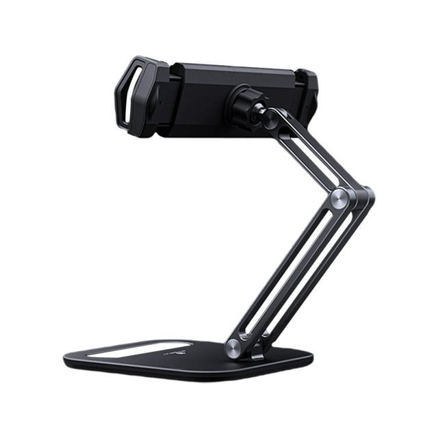 Support de Cellulaire en Alliage d'Aluminium Antidérapant pour Bureau Chambre Support de Rangement pour Téléphone Intelligent Noir