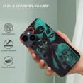 thumbnail image 3 of Suitable for iPhone 14 phone case - Day of the Dead - Black Cat and Skull Pattern phone case - It is a high-quality PC plastic protective case, 3 of 4