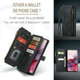 thumbnail image 5 of CaseMe Case for Samsung Galaxy S20 Wallet Case for Women Men, Fashion Durable PU Leather Magnetic Flip Lanyard Strap Wristlet Zipper Card Holder Wallet Phone Case for Samsung Galaxy S20 6.2-inch, 5 of 11