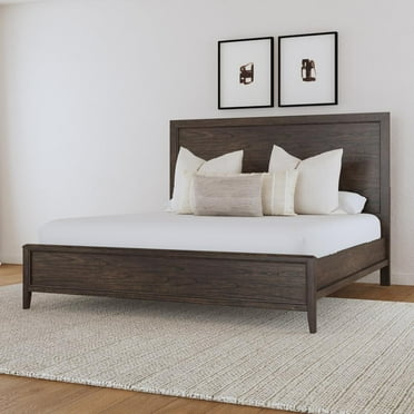 A-America Bryson Queen Panel Bed, Grey Brown Finish