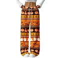 thumbnail image 2 of Womens Flannel Pajama Pants Plush Fuzzy Pajama Pants Soft Warm Cozy Pj Bottoms Drawstring Wide Leg Sleep Pajama Bottoms Halloween Pajama, 2 of 6