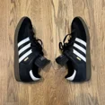thumbnail image 2 of Vintage Adidas Samba Shoes Men’s Size US 11 Black Leather Made In Korea Vtg, 2 of 6