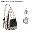 thumbnail image 4 of Underwater World Sling Backpack - Mystical Dolphin & Whale Cartoon Pattern, Multi-Pocket Daypack for Photography, 4 of 4