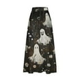 thumbnail image 4 of WXLWZYWL Womens Halloween Dress Plus Size Halloween Candy Corn Cones Women Printed Elastic Waistband Pleated Pocket Skirt with Mid Calf Skirt, 4 of 5