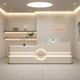 thumbnail image 1 of Front Bar Counter Reception Desk Podium Cashier Hospital Study Reception Desks Beauty Salon Modern Bureau Meuble Bar Furniture My Lux Decor Round, 1 of 14