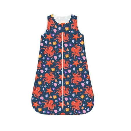 

Cauagu Sea Animals for Infant Wearable Blanket Unisex Girl Boy Swaddle Transition Sack - Newborn Essentials Sleep Clothes-X-Large