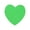Green, variant on Heart Shaped Sticky Notes Set for and Messages Practical Paper Memo Pads in Eight Colors