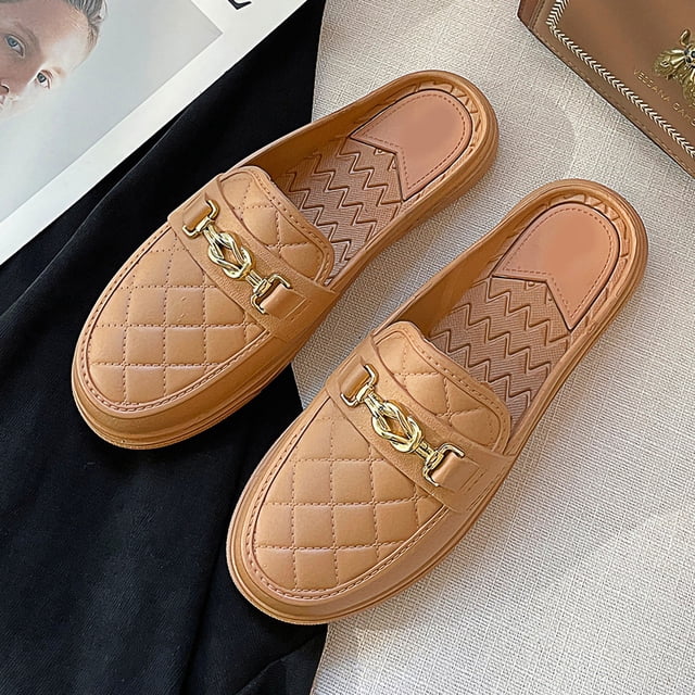 Zapatos sin espalda, zapatos planos sin espalda para mujer, zapatos planos sin espalda para mujer, zapatos planos sin espalda diseñados a medida