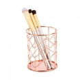 thumbnail image 1 of Soporte de Almacenamiento de Maquillaje ANGGREK Organizador de Hierro Oro Rosa 8x10cm, 1 of 8