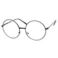 thumbnail image 1 of Gafas Redondas Transparentes Negro, 1 of 4