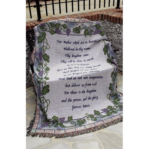 Manual Woodworkers & Weavers The Lord's Prayer Tapestry Throw - Walmart